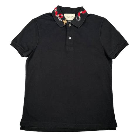 men's gucci bee polo shirt|Gucci polo snake collar.